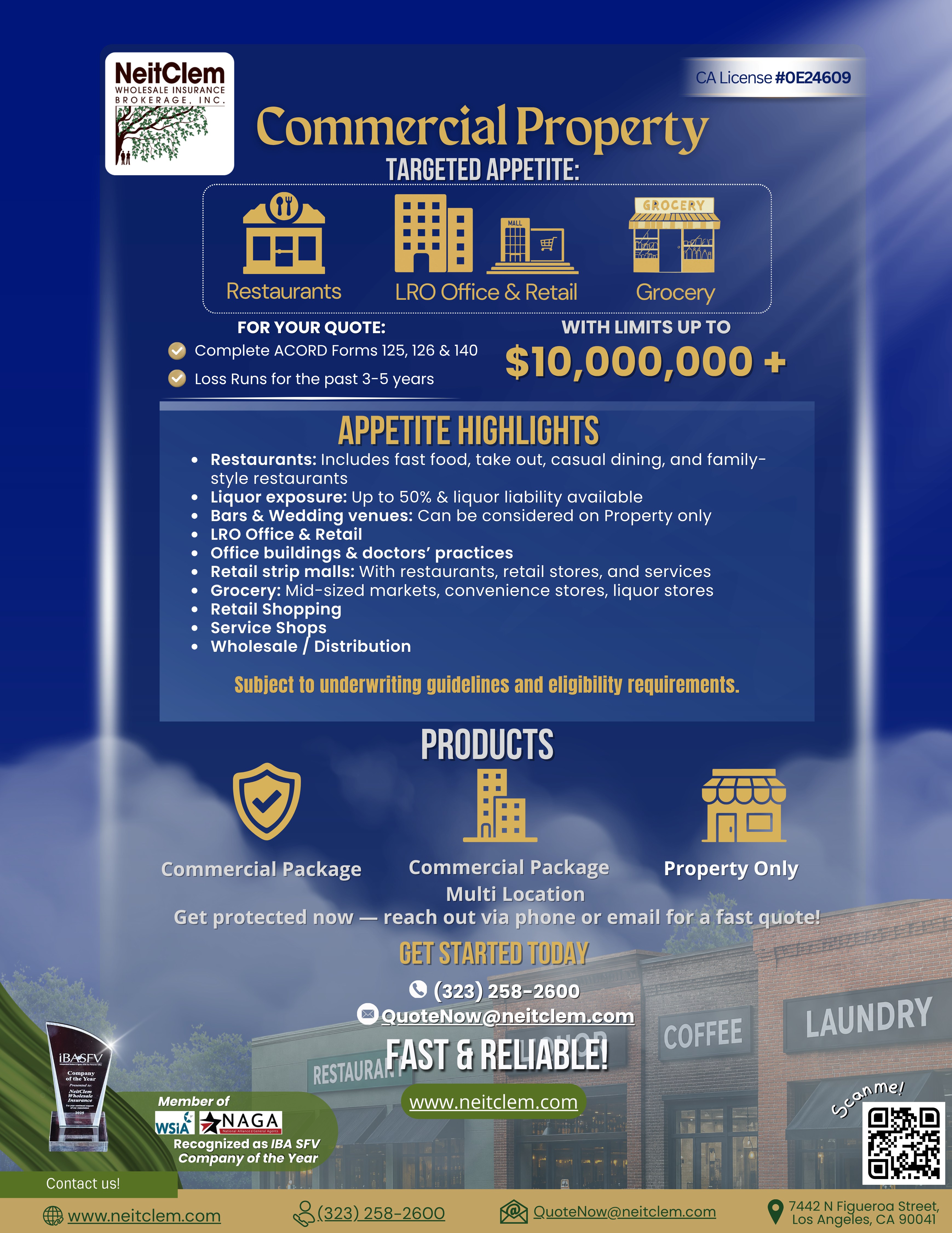 Commercial Property promotional flyer